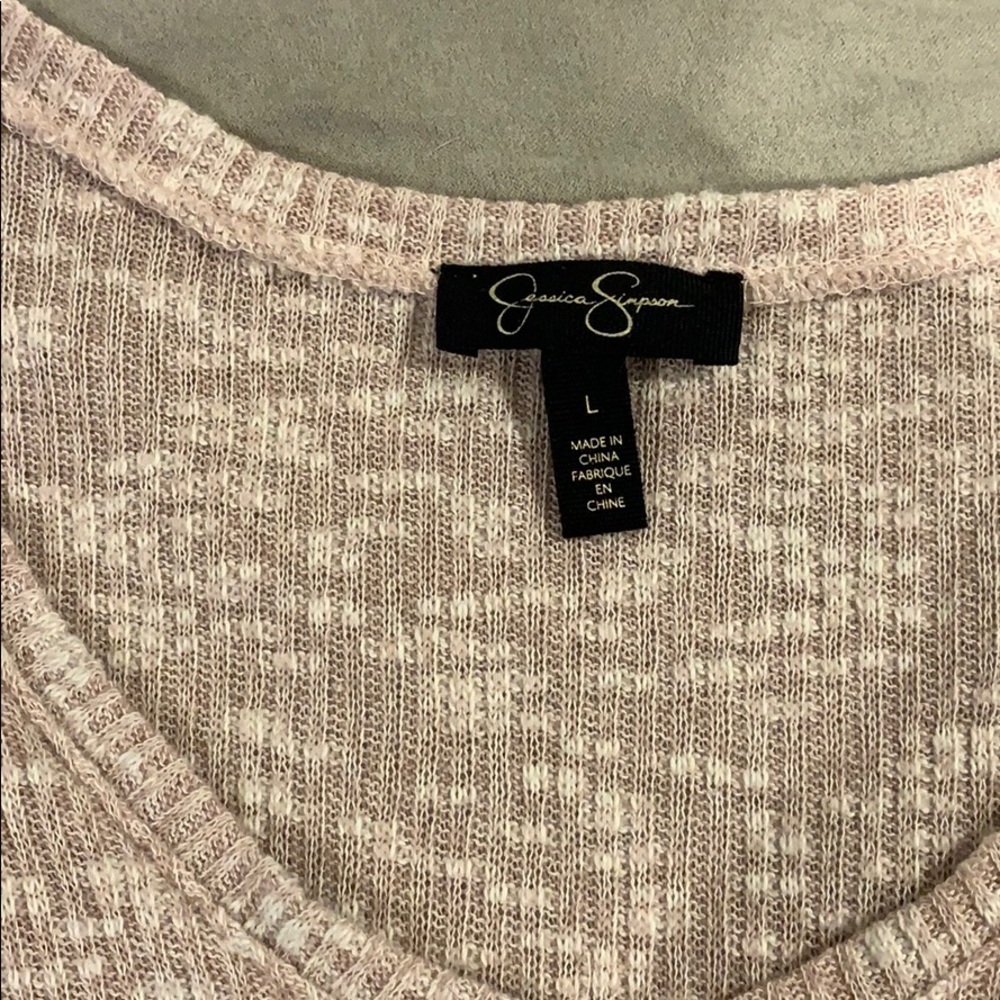 2/$15 Jessica Simpson pink sweater top - Picture 3 of 4